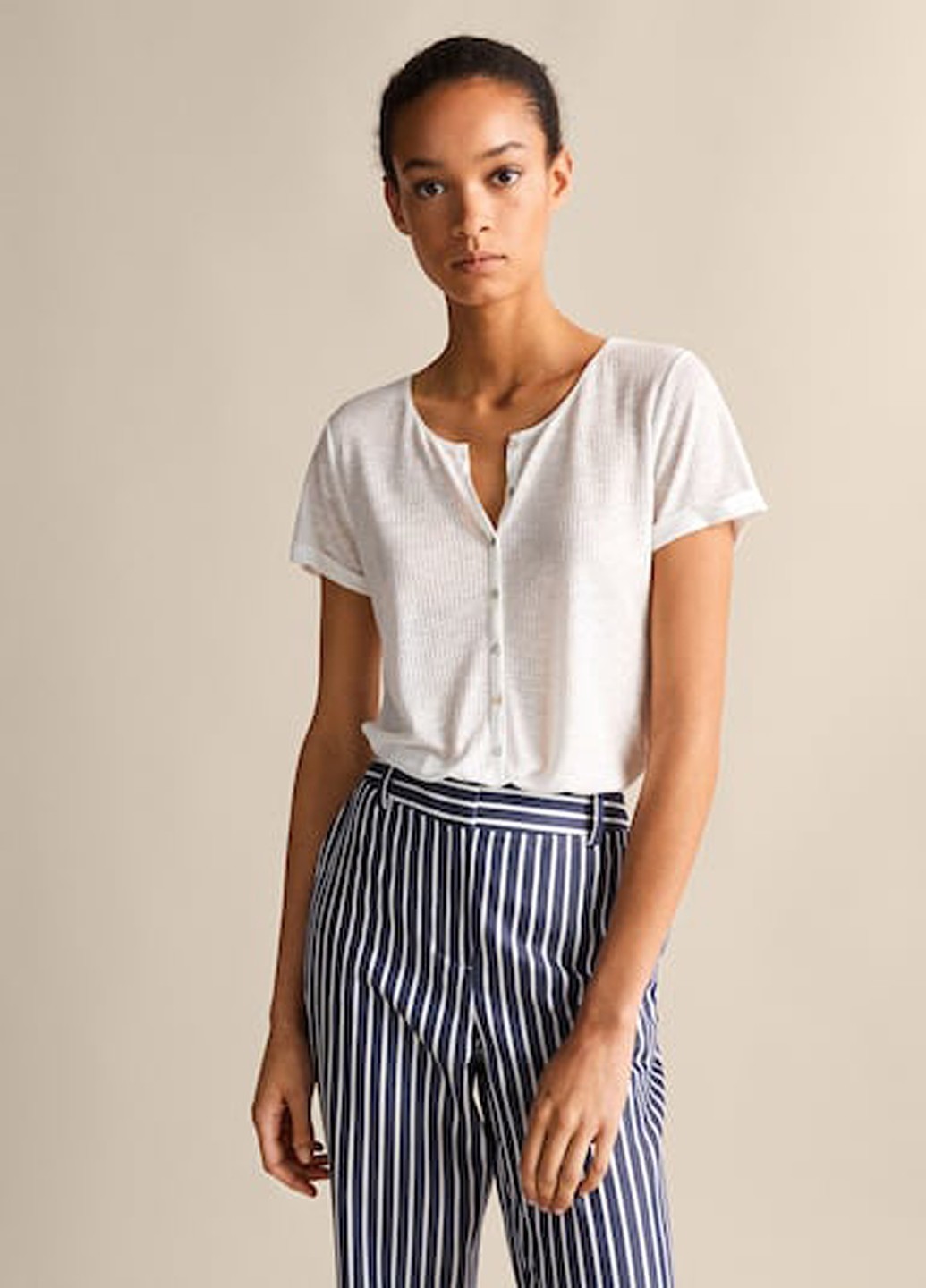 

Футболка Massimo Dutti 810 M белый 07206817536251