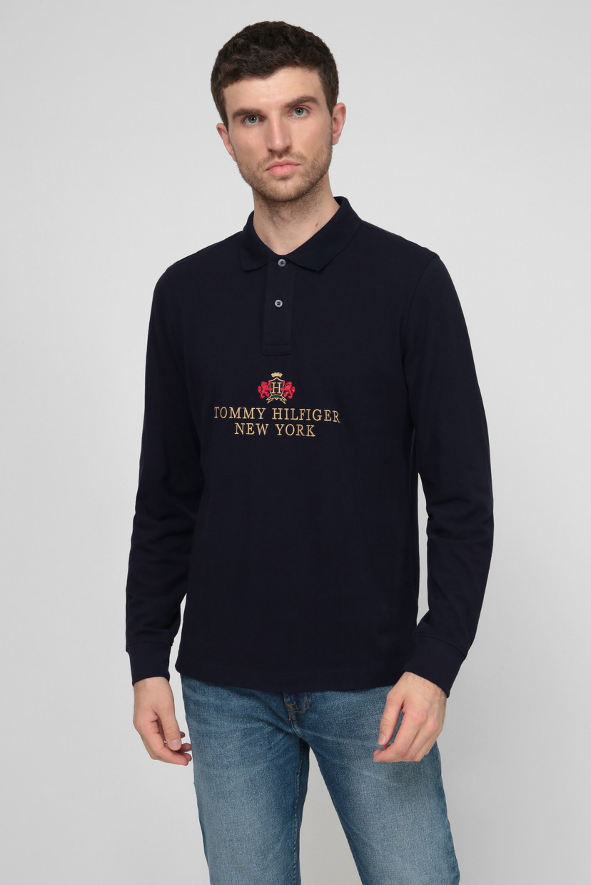 

Мужское темно-синее поло Tommy Hilfiger S MW0MW15231
