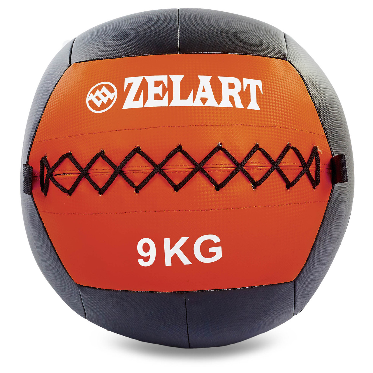 

М'яч для кросфіта і фітнесу WALL BALL Медичний медбол 9 кг ZELART Чорний-червоний (FI-5168-9)