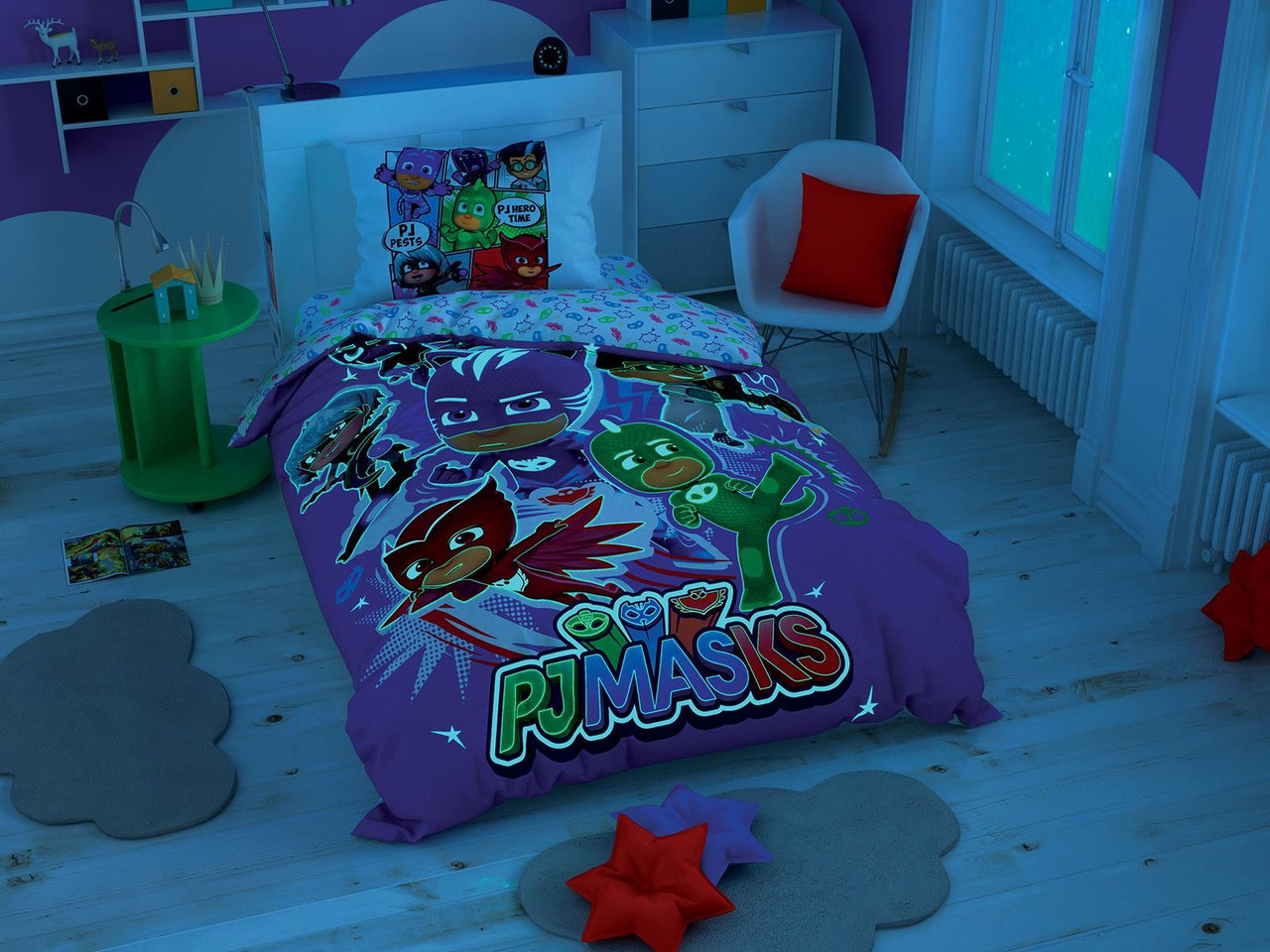 

Постельное белье Tac Disney Герои в масках Pj Masks Hero 160*220 подростковое