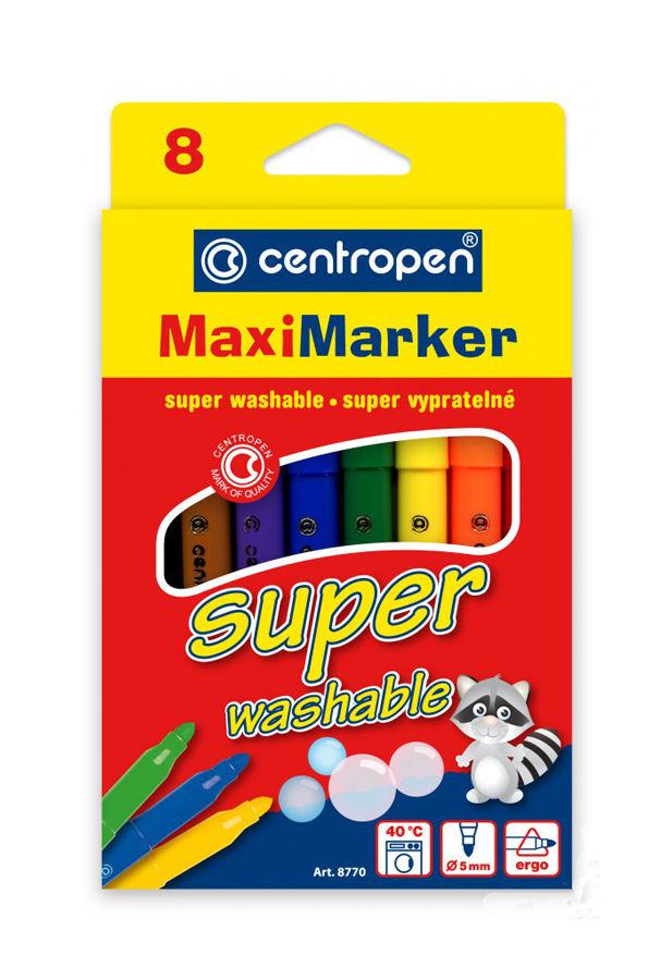

Набор фломастеров 8цв. 8770 Centropen Maxi Super Washable