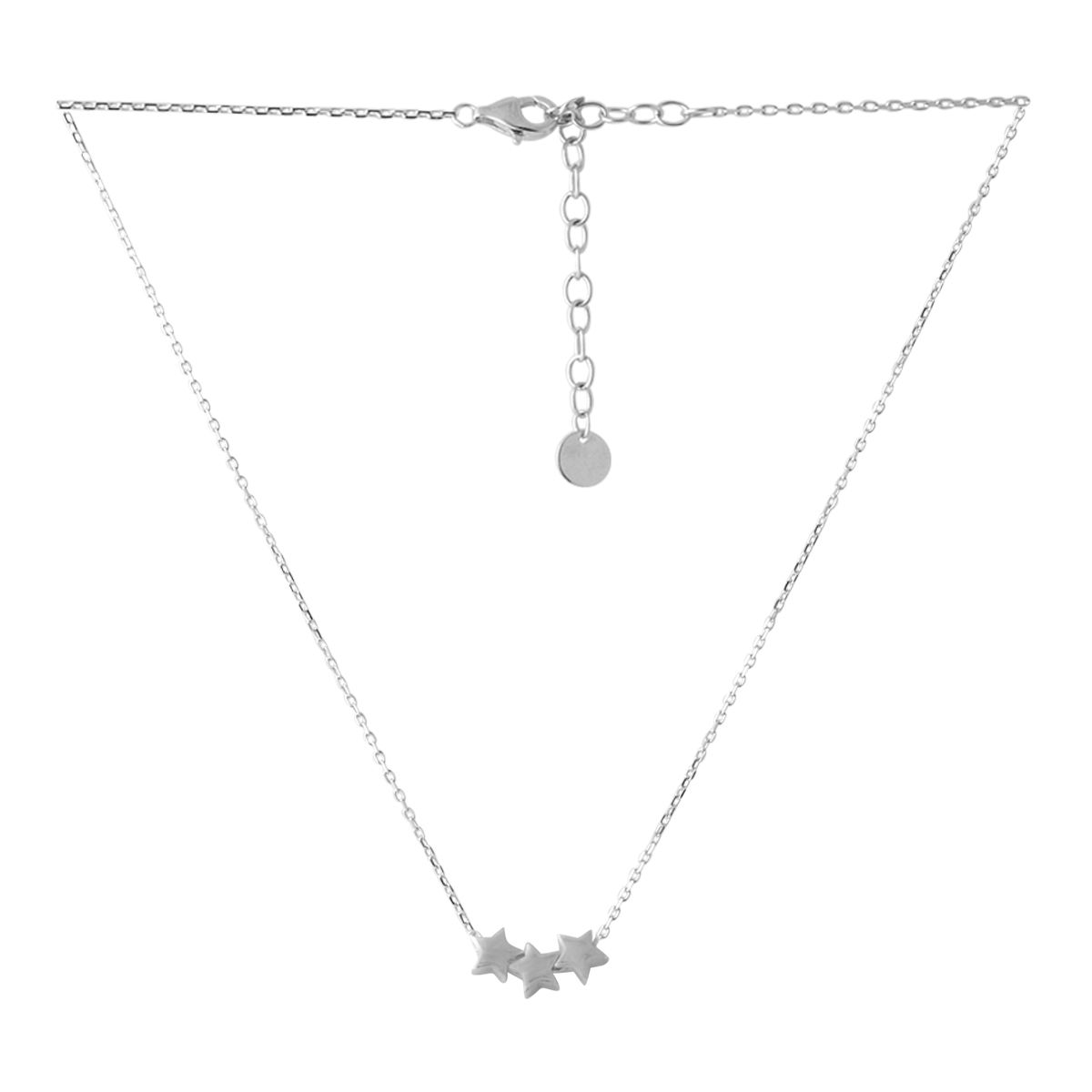 

Серебряное колье без камней 450 размер