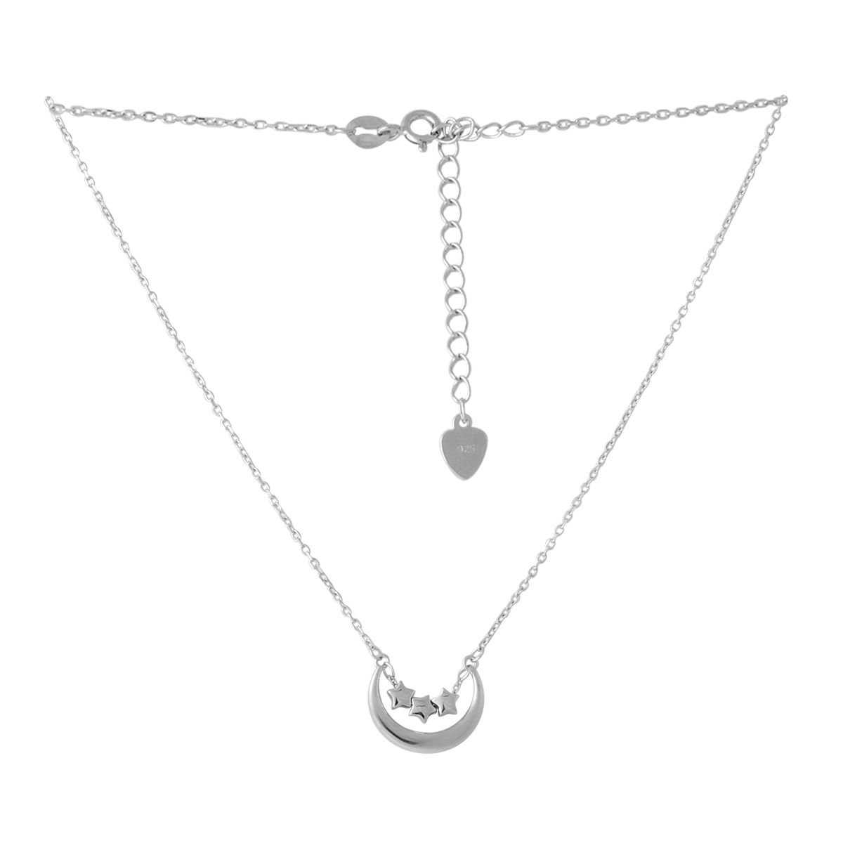 

Серебряное колье без камней 450 размер