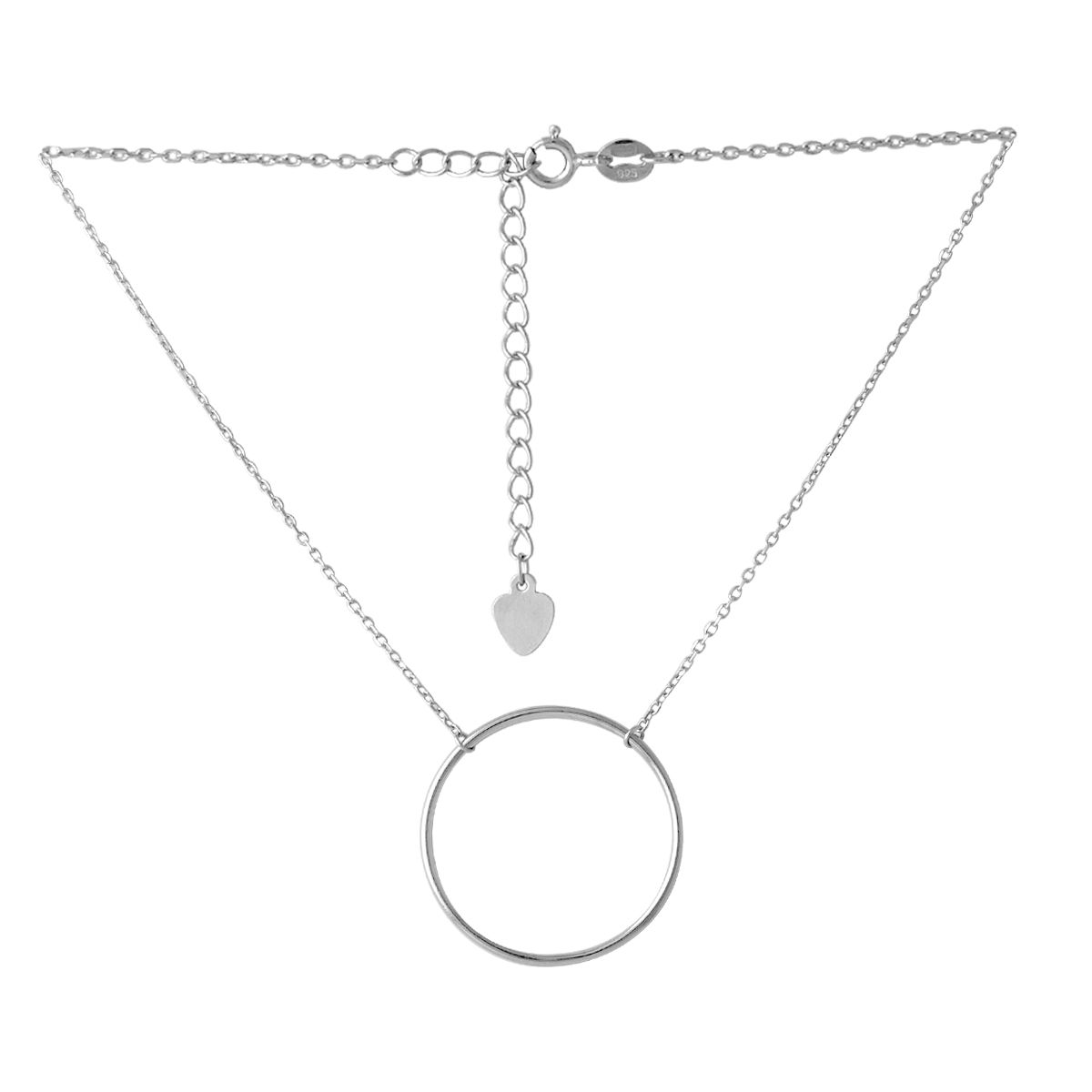 

Серебряное колье без камней 350400 размер