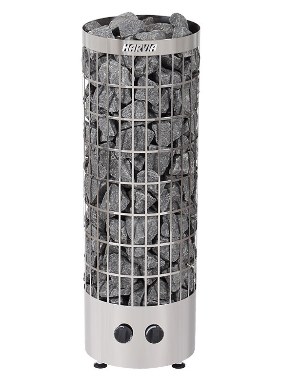 

Электрокаменка Harvia Cilindro PC90 steel 9 кВт вес камней 80 кг парная 14 м.куб
