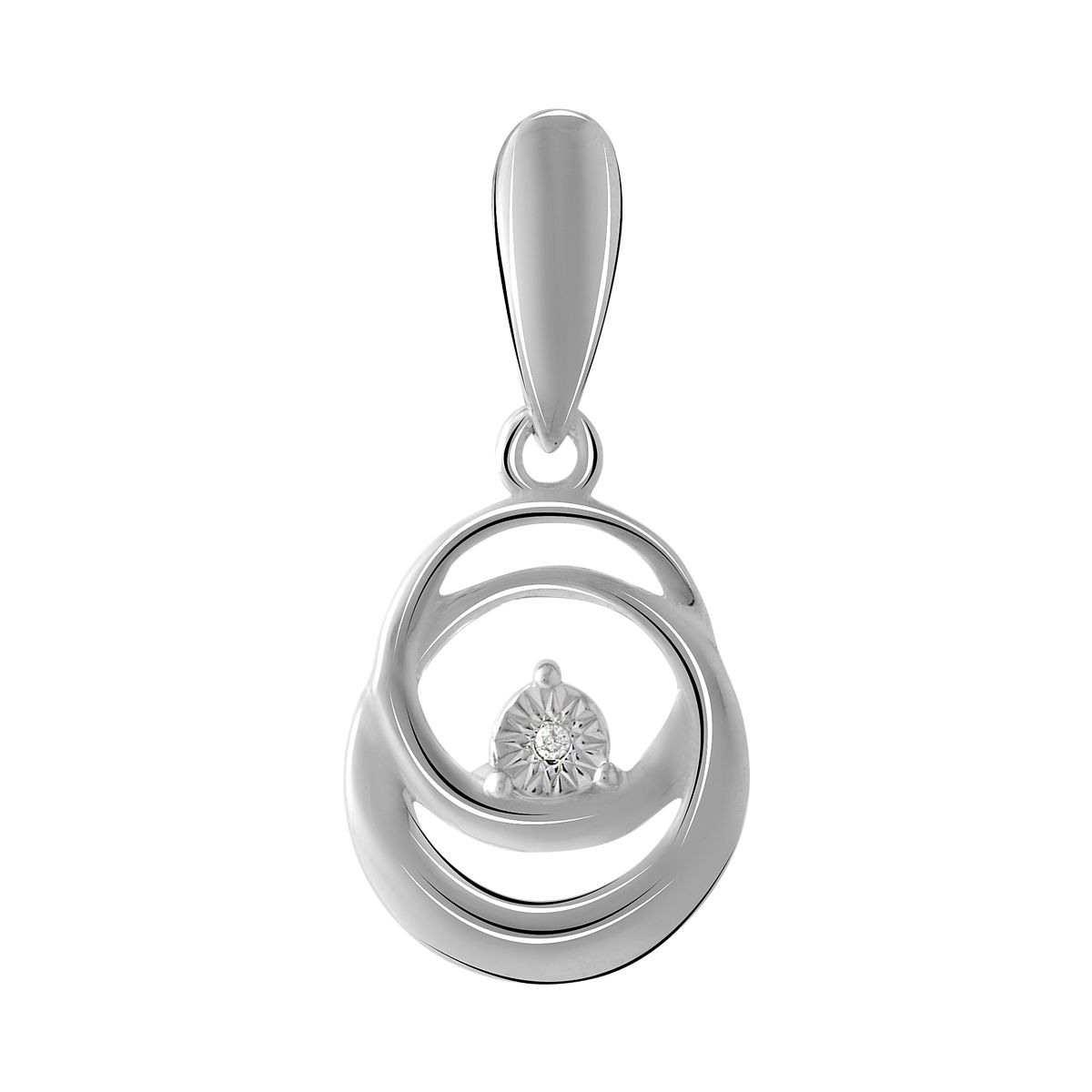 

Серебряная подвеска с бриллиантом 0.01ct