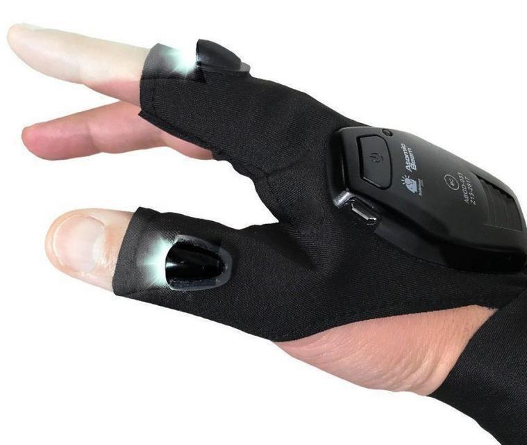 

Перчатка с подсветкой на пальцах Hands Free SA