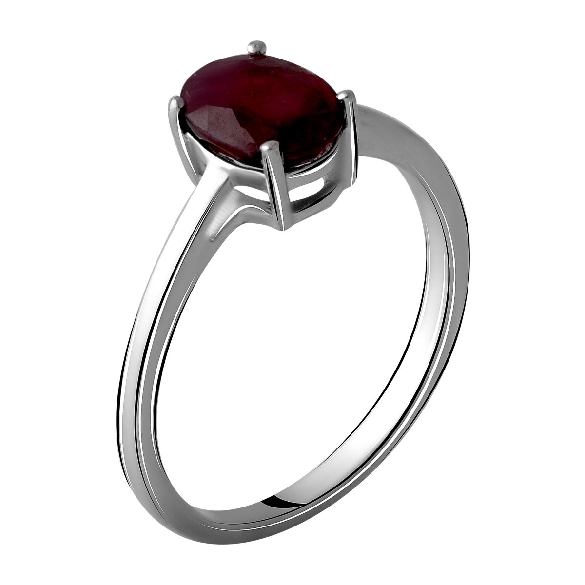 

Серебряное кольцо с натуральным рубином 1.756ct 17.5 размер