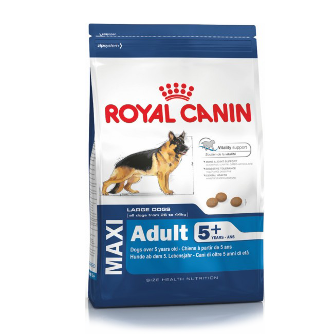 

Сухой корм Royal Canin Maxi Adult 5+ для собак крупных пород старше 5 лет, 15 кг