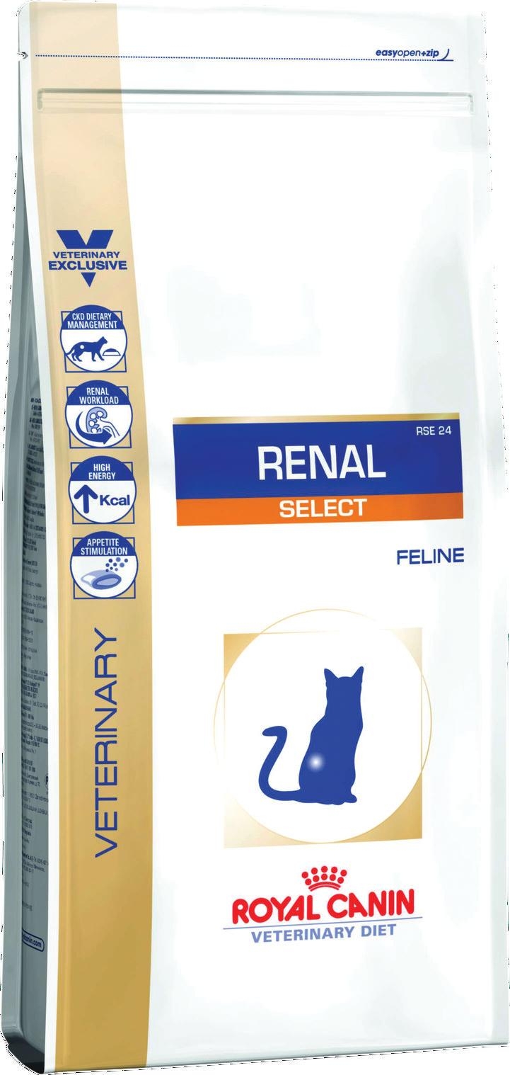 

Сухой корм Royal Canin Renal Select Feline для взрослых кошек с пониженным аппетитом при почечной недостаточности, 2 кг