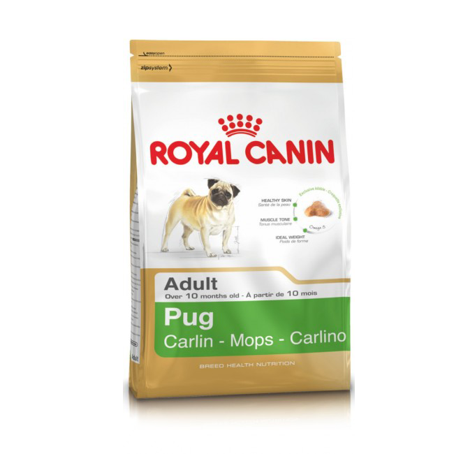 

Сухой корм Royal Canin Pug Adult для взрослых собак старше 10 месяцев, 1.5 кг