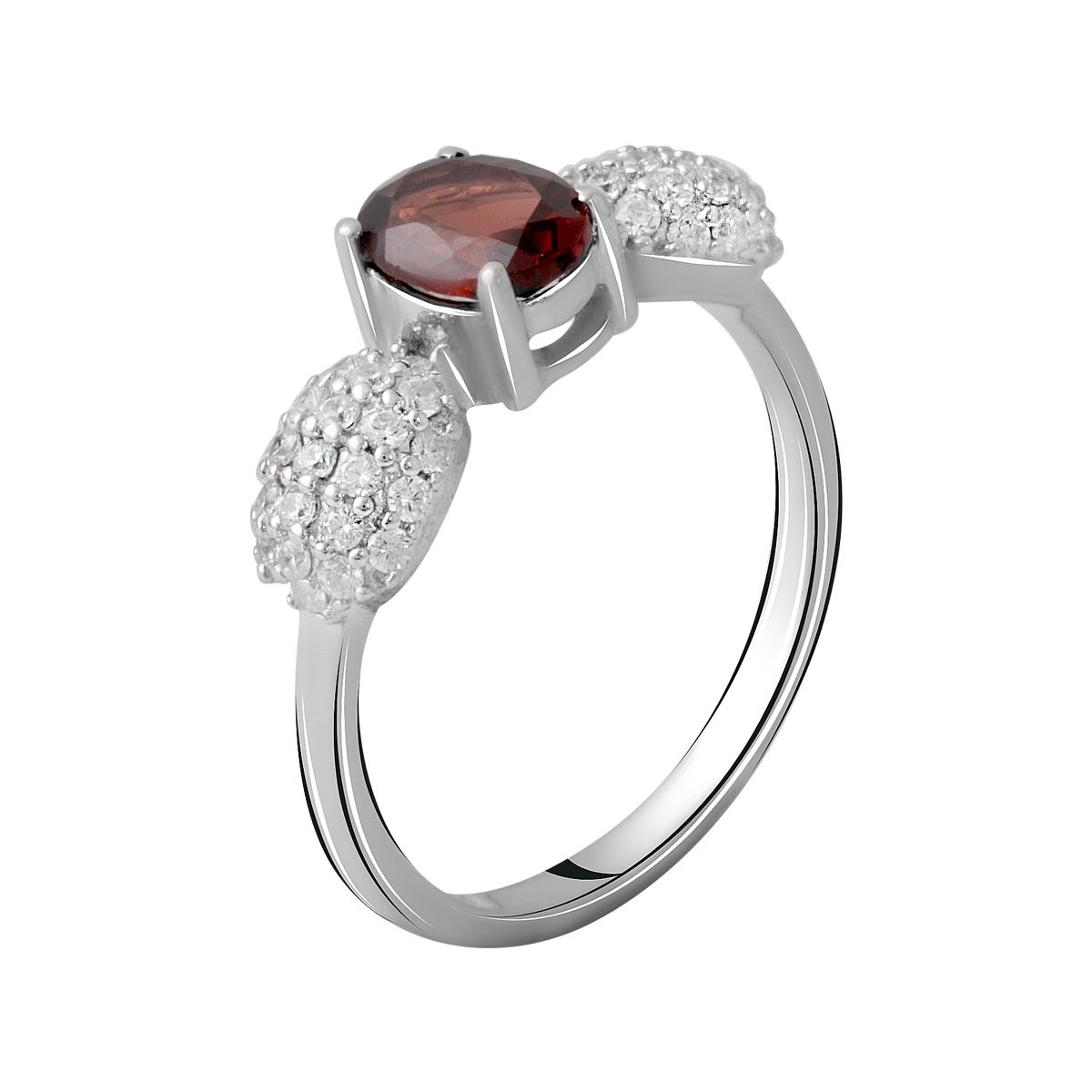 

Серебряное кольцо с натуральным гранатом 1.565ct 17.5 размер