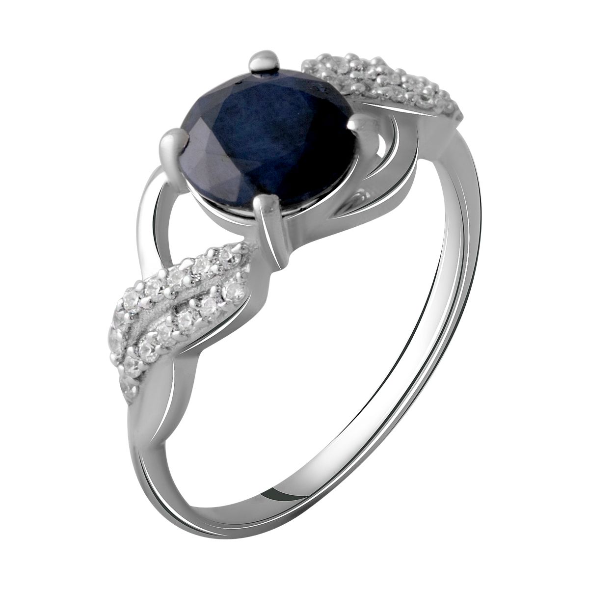 

Серебряное кольцо с натуральным сапфиром 2.716ct 18 размер