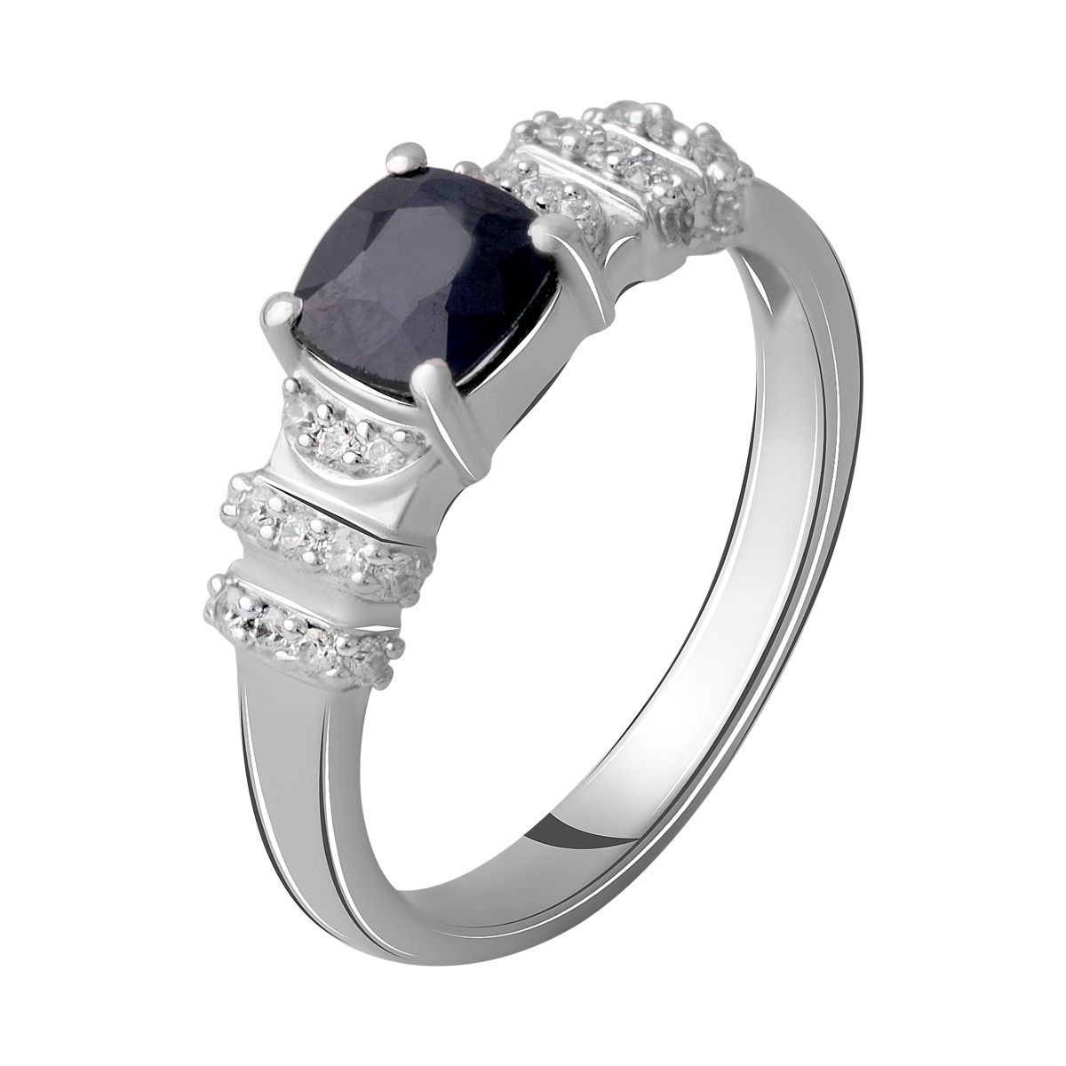 

Серебряное кольцо с натуральным сапфиром 1.618ct 18 размер