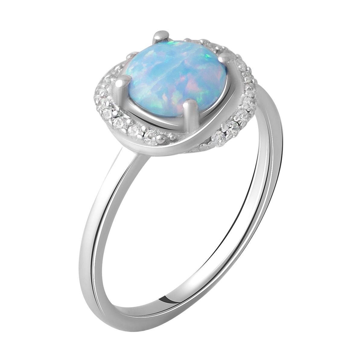 

Серебряное кольцо с опалом 0.733ct 17.5 размер