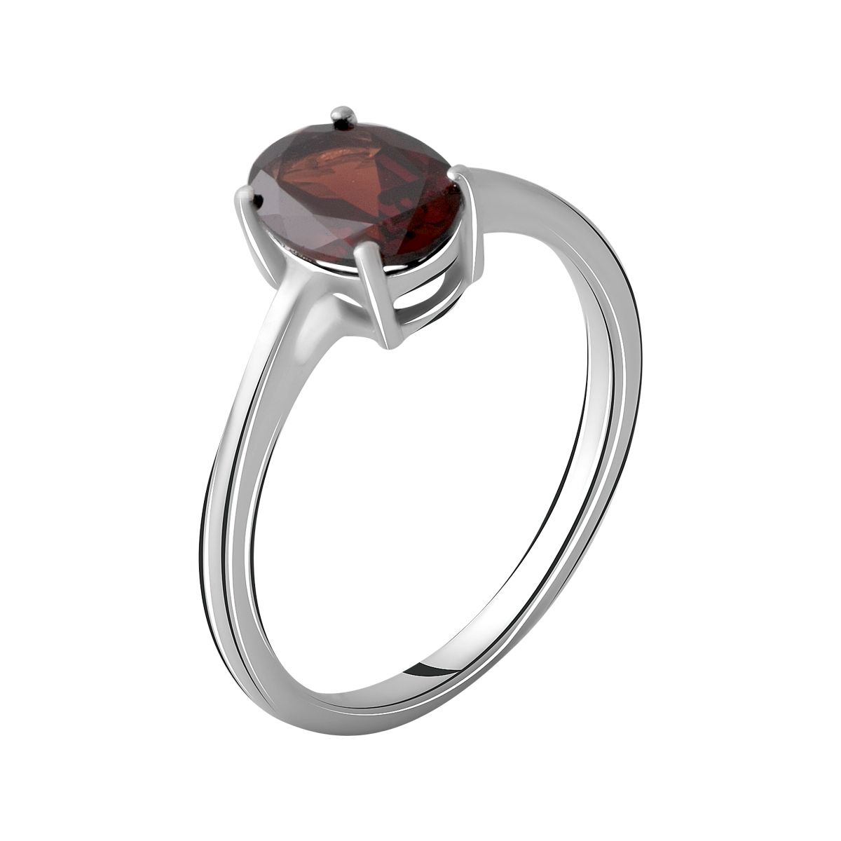 

Серебряное кольцо с натуральным гранатом 1.425ct 17 размер