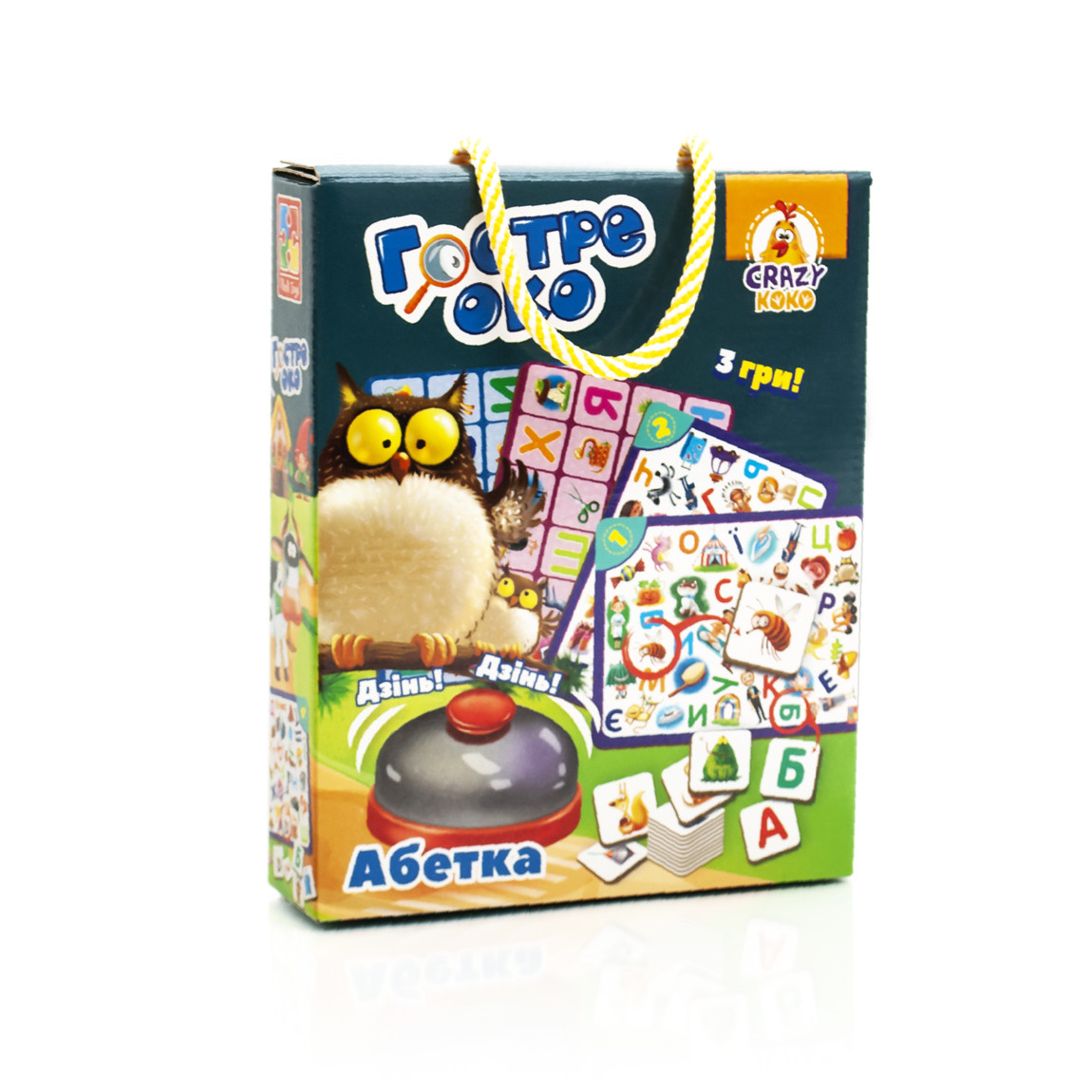 

Игра со звонком Vladi Toys "Зоркий глаз (Гостре око). Абетка" (Укр) (VT8010-14)