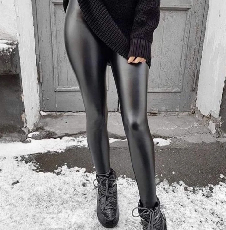 

Женские теплые лосины на меху GF00111 р44 черные