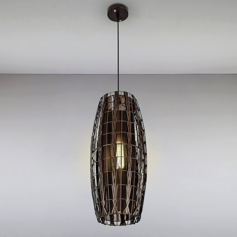 

Люстра подвесная Light House LS-15409-1 коричневая