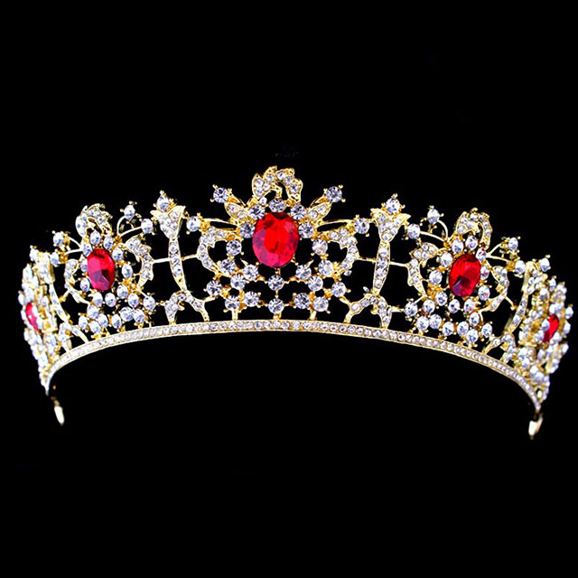 

Диадема Венецианская DiaDemaGrand Золотой с красным камнем (051667-8-10)