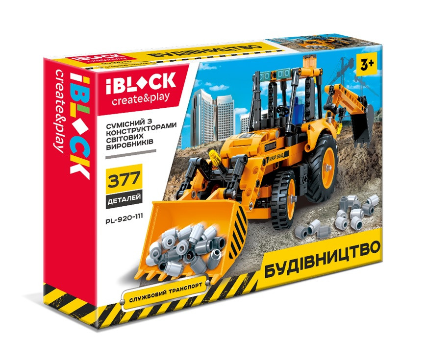 

Конструктор IBLOCK PL-920-111 СТРОЙКА 377 деталей