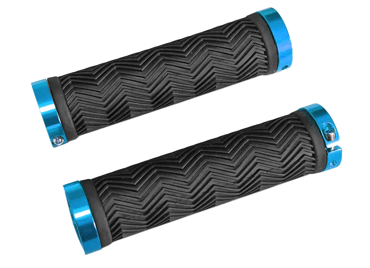 

Грипсы RockBros Sole-O Grip, черные с голубыми замками