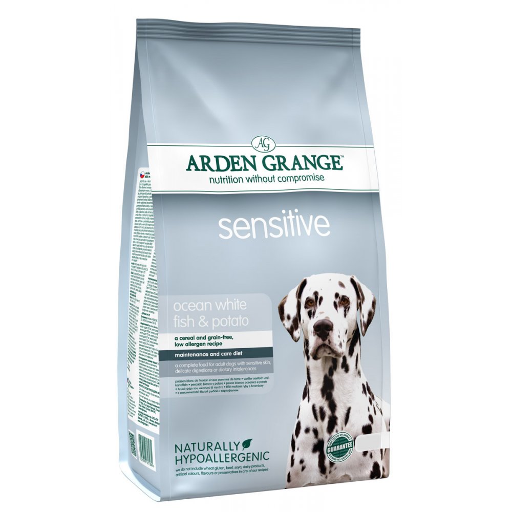 

Сухой корм Arden Grange Adult Dog Sensitive для взрослых собак всех пород с чувствительным желудком (рыба) 12 кг