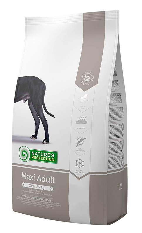 

Сухой корм Nature's Protection Dog Maxi Adult для взрослых собак крупных пород (птица) 12 кг