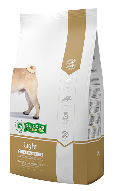 

Сухой корм Nature's Protection Dog Light для взрослых собак всех пород склонных к полноте (птица) 12 кг