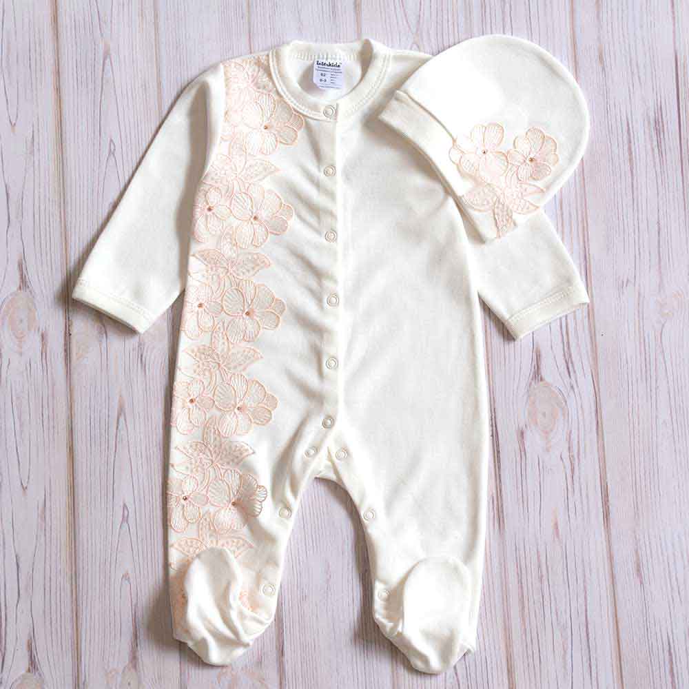 

Человечек+чепчик Фиалка Interkids 56см Шампань 4678