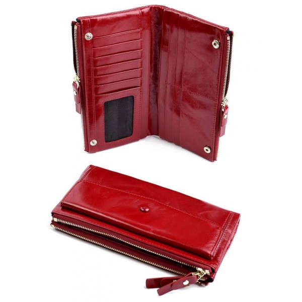 

Кошелек женский натуральная кожа WCash D-6032 Red