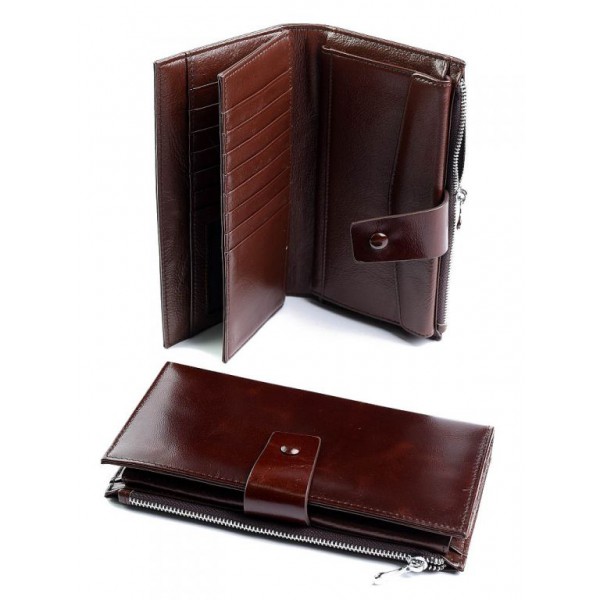

Женский кошелек кожаный WCash A188-1712-3 Coffee