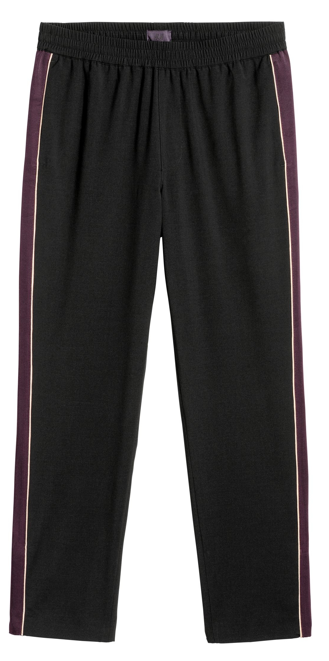 

Спортивные брюки H&M 060532906 48 Черные с фиолетовым