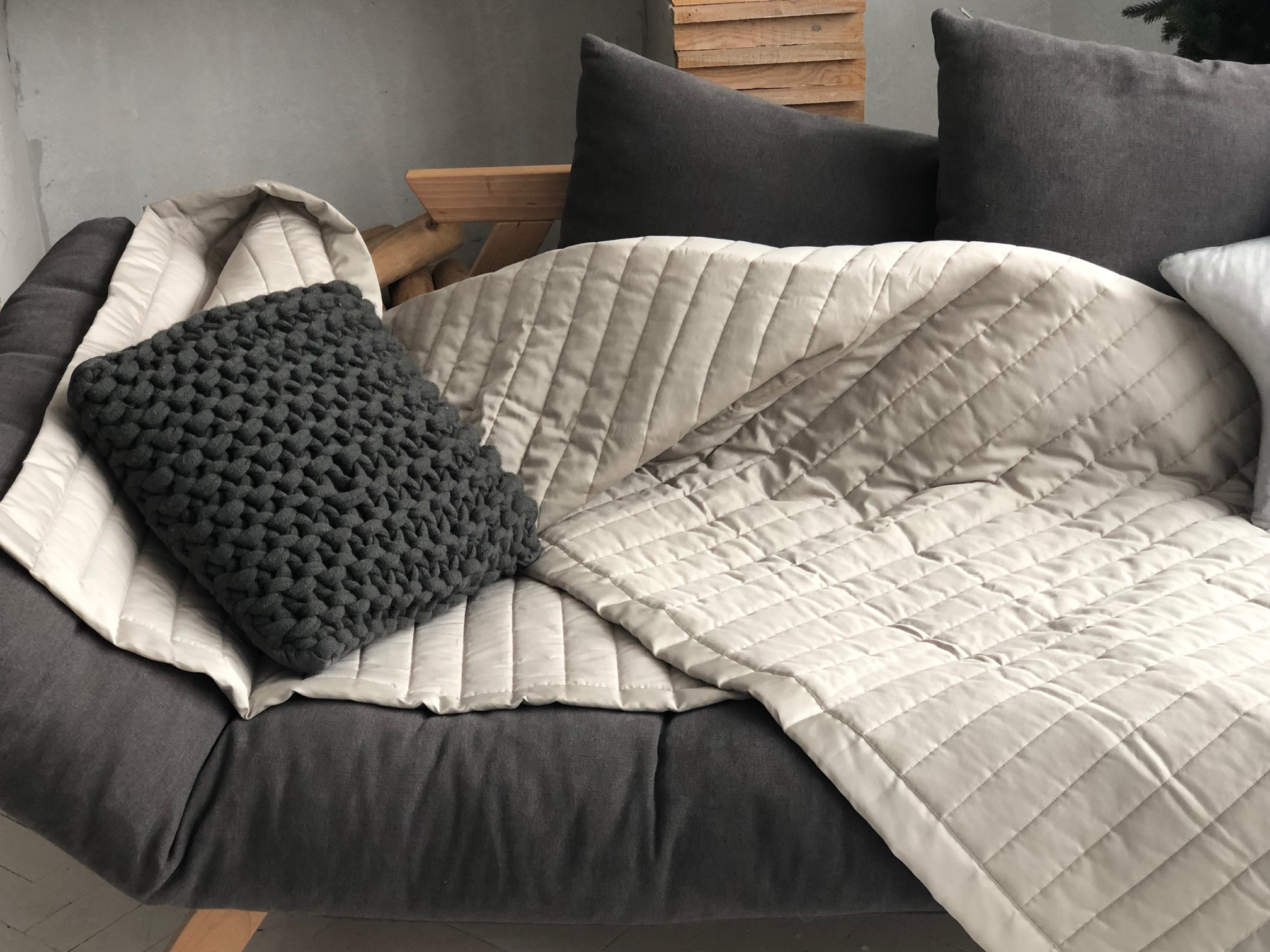 

Покривало BOVI Beam Taupe 220x270 см