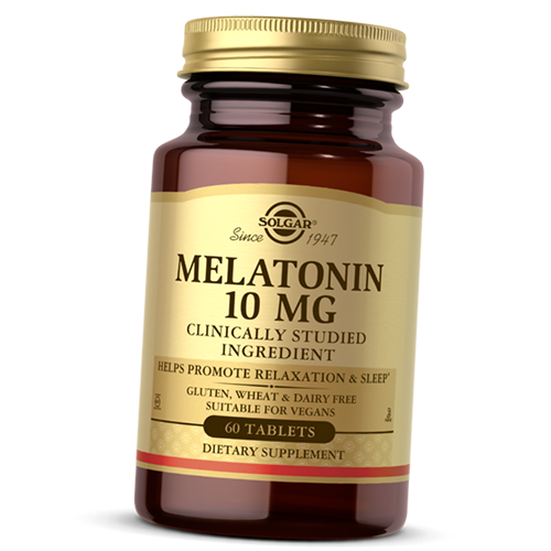 

Мелатонин, Melatonin 10, Solgar 60таб (72313005)