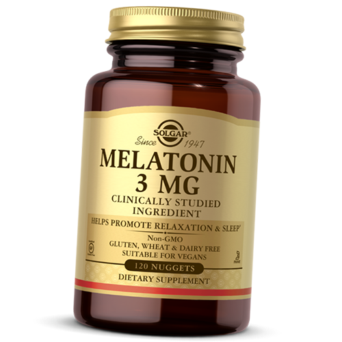 

Мелатонин, Melatonin 3, Solgar 120таб (72313003)