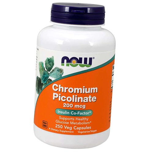 

Поликотинат Хрома, Chromium Picolinate 200, Now Foods 250вегкапс (36128026)