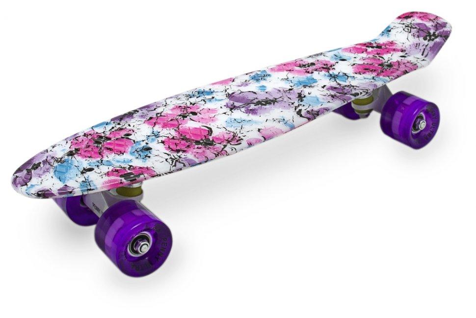 

Скейт Пенни борд Penny board Maraton Penny Ultra Цветы