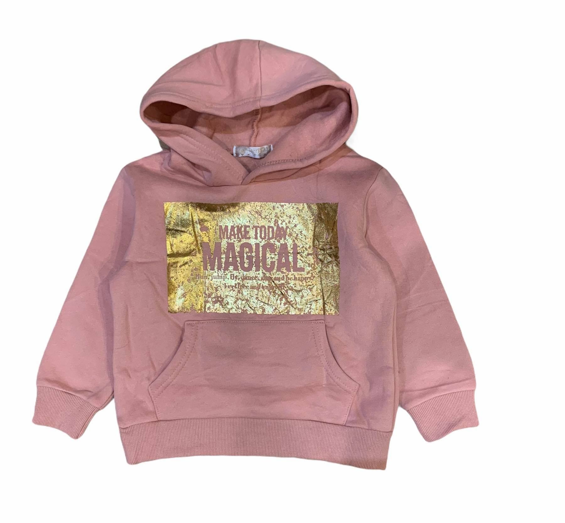 

Утепленное худи для девочки Happy Star Magical 104-110 см пудровый 30623