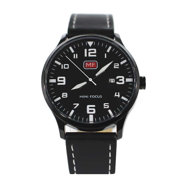 

Часы мужские Mini Focus 0158G Black влагозащита
