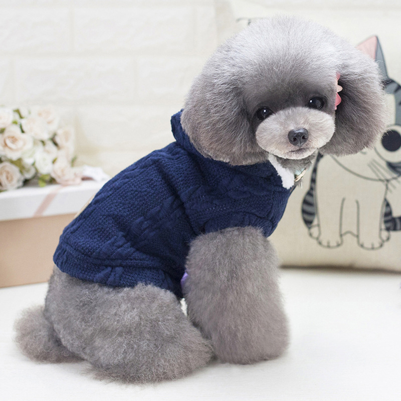 

Кофта для собак с капюшоном Dog Baby EST.1978 Dark Blue M