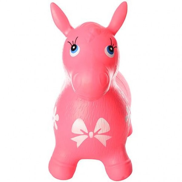 

Детская игрушка прыгун резиновая Лошадка до 25 кг Метр+ (MS 0372Pink) Розовый