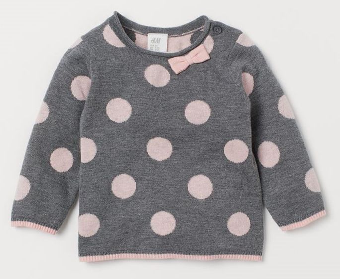 

Джемпер H&M 0742667 0 80 см Серый