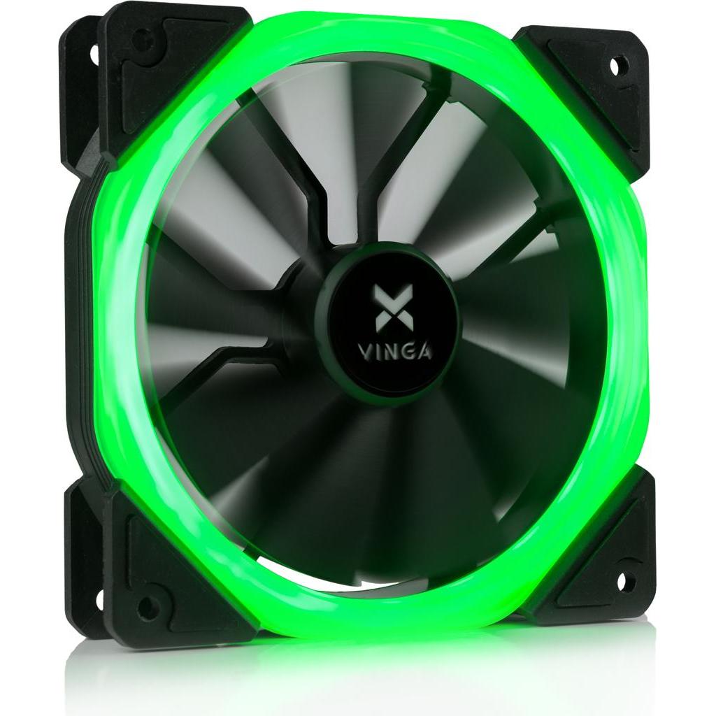 

Кулер для корпуса Vinga LED fan-01 green