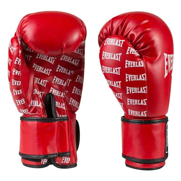 

Боксерские перчатки EVERLAST для тренировок на липучке Синтетическая кожа Красные (СМИ EV2218) 8 унций