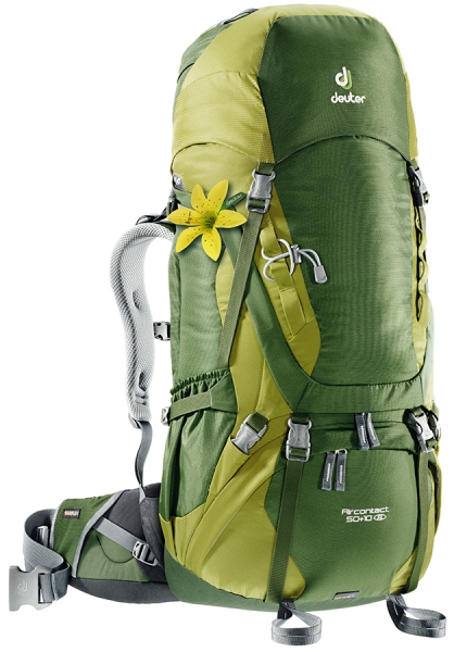 

Рюкзак Deuter Aircontact 50+10 SL цвет 2250 pine-moss (3320216 2250)