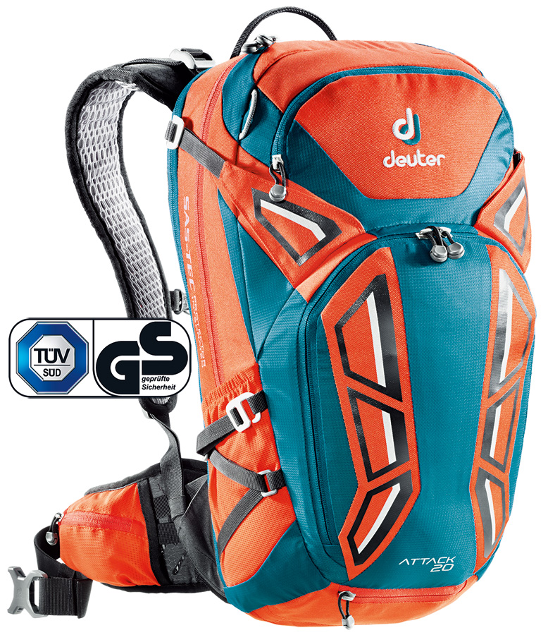 

Рюкзак Deuter Attack 20 цвет 9306 papaya-petrol (3200216 9306)