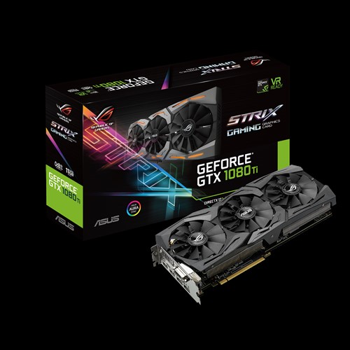 

Asus PCI-Ex GeForce GTX 1080 Ti ROG Strix 11GB GDDR5X (352bit) (1480/11010) (DVI, 2 x HDMI, 2 x DisplayPort) (ROG-STRIX-GTX1080TI-11G) Refurbished