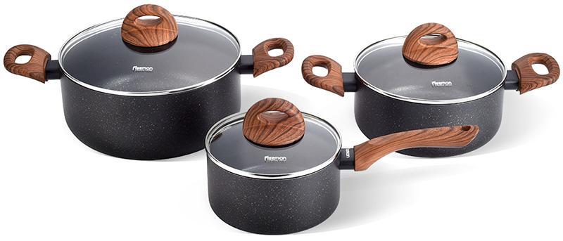 

Набор кухонной посуды Fissman Black Cosmic 6 предметов (psg_FN-4348)