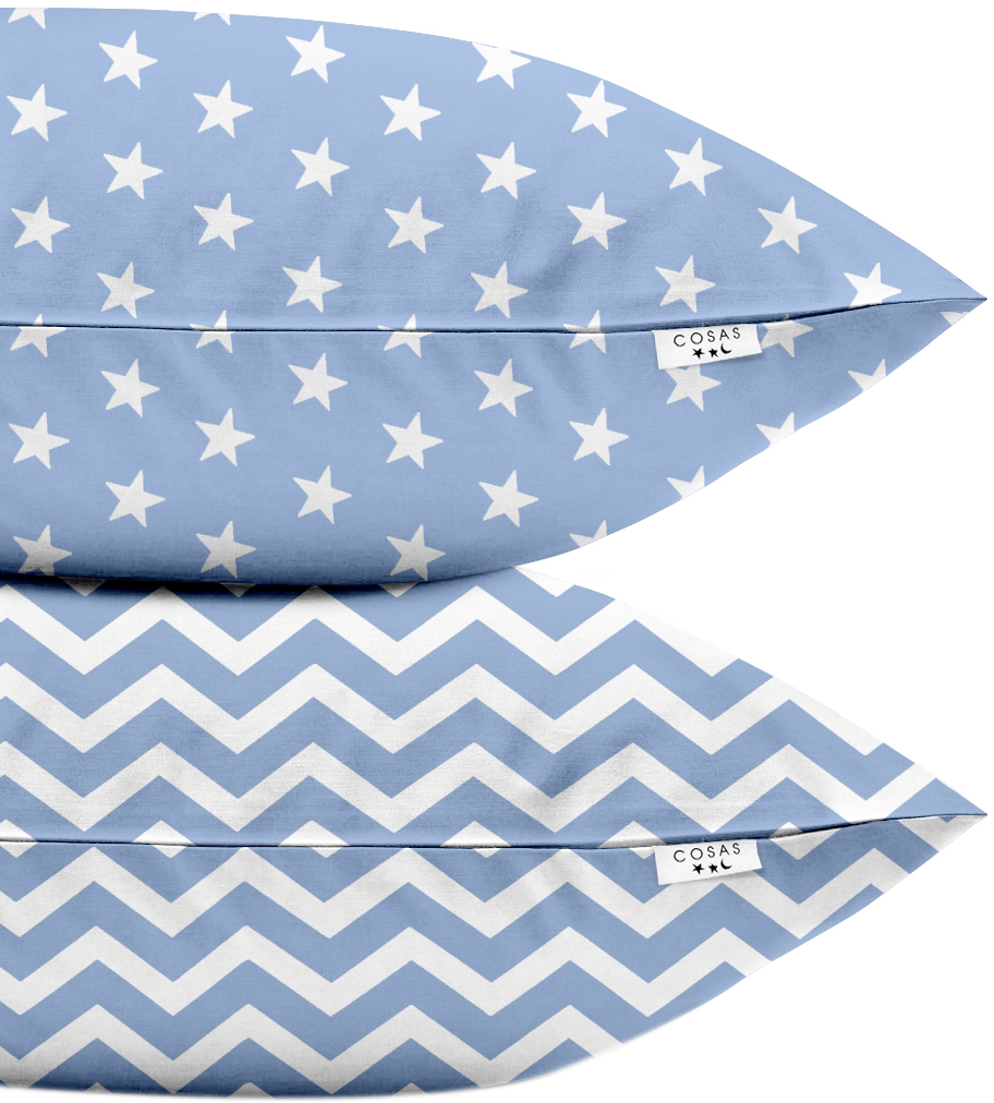 

Набор наволочек Cosas Set Pillow Star Blue ZigZag Blue 50х70 2 шт